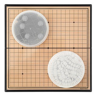 Tamsaa 攜帶用折疊式磁吸圍棋組 PS材質棋盤 培養興趣, 1組, 木色