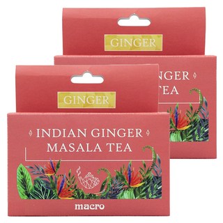 macro 印度薑味香料奶茶, 8g, 3包, 2盒