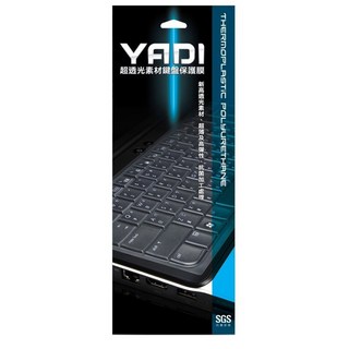 YADI 亞第 超透光抗菌鍵盤保護膜 超薄 0.16mm 防水防塵, 透明色, 1片