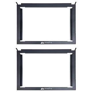 ShineTrip 山趣 05系列 IGT露營桌側架, 黑霧色, 2個