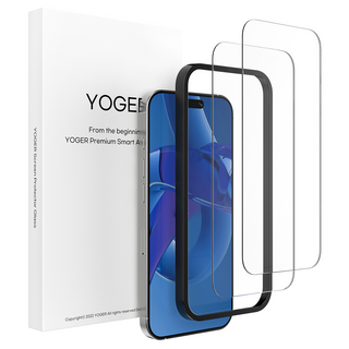 요거 풀커버 강화유리 휴대폰 액정보호필름, 2개