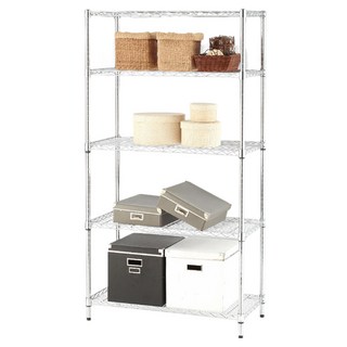 KI WISH 居家生活 輕型五層架 銀色 90 x 46 x 180cm 5層-簡約時尚收納