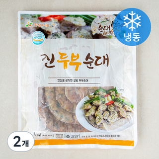 순대애빠지다 진 두부순대 (냉동), 1kg, 2개