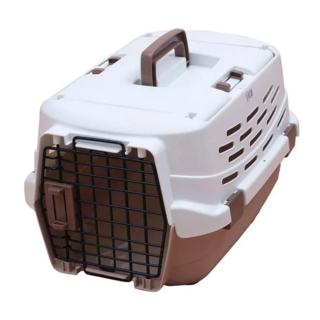 IRIS OHYAMA 愛麗思歐雅瑪 寵物提籠 2.05kg, 白色 + 褐色, 1個