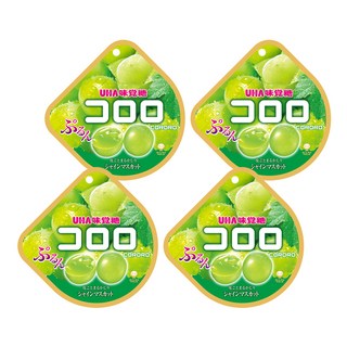 UHA 味覺糖 酷露露Q糖 白葡萄, 48g, 4包