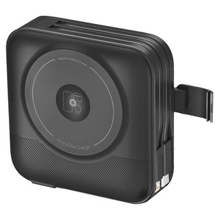 amuok 艾默克 全功能無線充行動電源 10000mAh Type-C + Lightning, DC16, 黑色