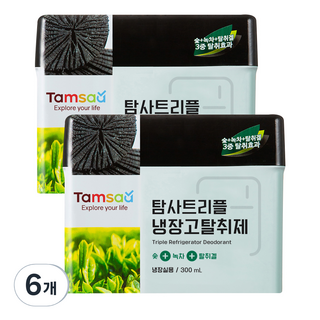 탐사 트리플 냉장고 탈취제 대용량, 300ml, 6개
