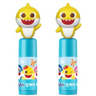 ATEX 碰碰狐 鯊魚寶寶 潤唇護理 護唇膏, 2個