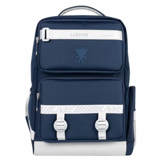 UnMe Goodday日安輕量護脊書包 UN2011-408 台灣製, M(39 x 28 x 18cm), 深藍色, 1個