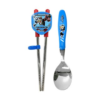 LE BARN 衝鋒戰士孩童學習餐具組, 混色, 勺子+筷子