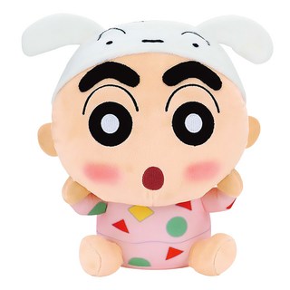 BANDAI 蠟筆小新絨毛玩偶 睡衣派對小新, 粉色, 1個