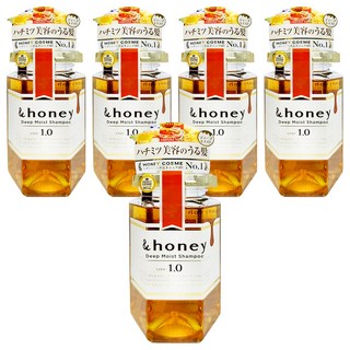 &honey 蜂蜜亮澤修護洗髮乳 深層保濕洗髮精, 440ml, 5瓶