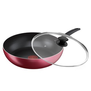 Tefal 特福 巴洛克系列 不沾鍋深平底鍋 + 玻璃蓋, 30cm, 1組