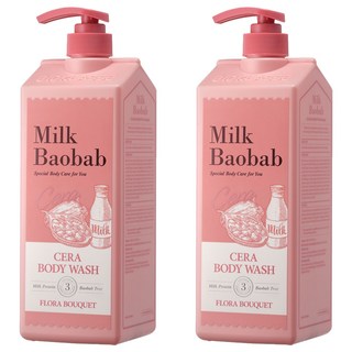 밀크바오밥 세라 바디워시 플로라부케, 1.2L, 2개