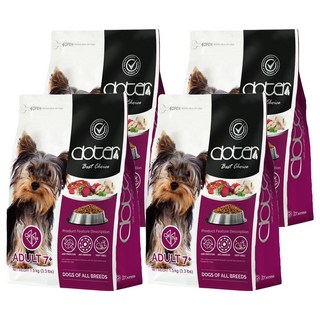 doter 寵愛物語 熟齡犬 熟齡保健犬飼料, 澳洲牛肉絨, 1.5kg, 4袋