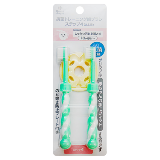 西松屋 Smart Angel 抗菌訓練牙刷 Step4, YW-75324, 2支, 1組