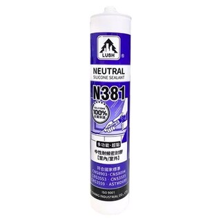 LUSH 樹牌 N381中性矽利康 基本色 透明 300ml, 1個