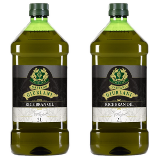 GIURLANI 喬凡尼 玄米油 適合中高溫烹調 保留淡淡米香, 2L, 2瓶