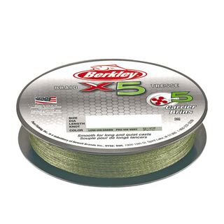 Berkley X5 五股編織 PE線 編織線 PE線 5股 X5B3308-22 LVGRN, 淺綠色, 1個