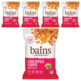 Bains Wholefoods 鷹嘴豆脆片 香辣萊姆風味, 100g, 5包