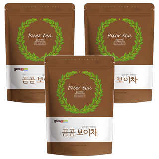 gomgom 普洱茶三角茶包，1.5g x 100包, 3袋