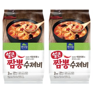 Noodle Lovers 2人份香辣海鮮麵手工麵, 2個, 394g