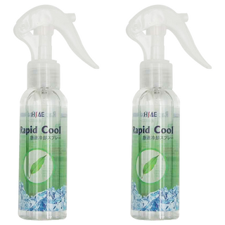 HSAE Rapid Cool 急涼降溫噴劑 綠茶香氛 L-薄荷醇 瞬間降溫 持續力長, 100ml, 2瓶