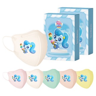 Breathcare 收服!迷你寶第4季聯名特別版鳥嘴型立體孩童口罩 小型L, 2組, 混色