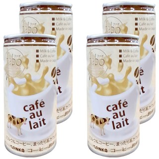 SANKO fabo 香濃咖啡歐蕾飲品, 185ml, 4個