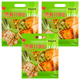 安堡 香蔥蘇打餅乾 酥脆絕配!, 300g, 3袋