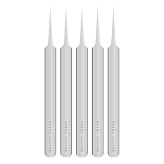 BEAUTY THREE 永和三美人 台灣公司貨 素顏拯救粉刺夾 尖頭, 鐵色, 5件