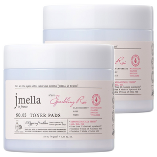 jmella 玫瑰化妝水棉片, 70片, 2罐
