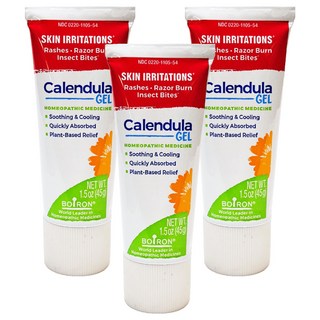 BOIRON 布瓦宏 金盞花凝露 Calendula Gel 添加法國原產金盞花萃取 清涼舒緩清爽吸收 無添加香精、色素配方, 3條