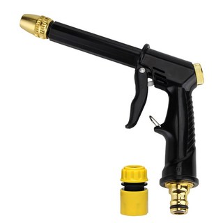 앙플랜트 메탈 초강력 고압분사기 롱 블랙건, 1개, 금색 + 검정색