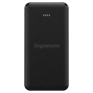 GIGASTONE 立達 10000mAh USB雙孔輕巧行動電源 雙輸出 防指紋和防汙漬材質設計 支援iOS和Android各類裝置, PB-7122B, 黑色
