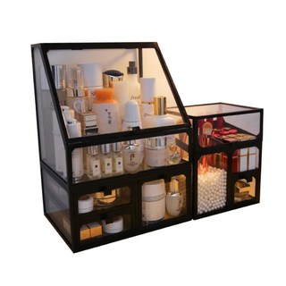 KOLKO NF化妝品收納盒 全套 A0141-6, 黑色, 1組