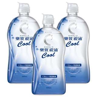 ROHTO 樂敦 視涵 清涼滋潤多效保養液, 500ml, 3瓶