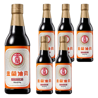 金蘭油膏 經典台灣味 590ml 讓料理呈現誘人的醬色和濃郁的醬香, 6瓶