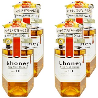 &honey 蜂蜜亮澤修護洗髮乳, 440ml, 4瓶