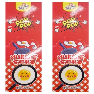 Olegamo 歐拉歌夢 跳跳煎蛋布町果凍 12包, 228g, 2盒