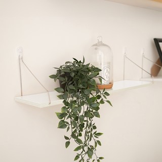 Living Gonggam 木製壁掛層架, 1層, 白色