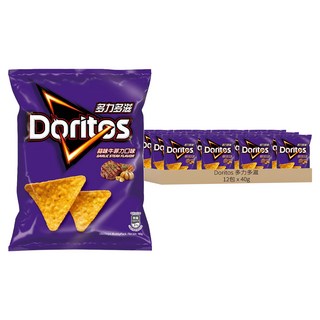 Doritos 多力多滋 玉米片 蒜味牛菲力, 40g, 12包