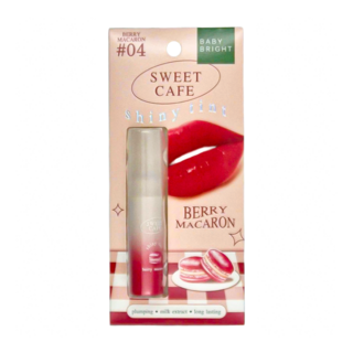 BABY BRIGHT 甜蜜下午茶持久顯色水光潤唇釉, 04 Berry Macaron, 1支