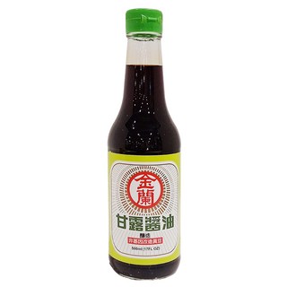 金蘭 甘露醬油, 非基因改造黃豆 海藻糖, 清爽順口, 鮮甜不膩, 500ml, 1瓶