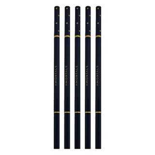 AMORTALS 爾木萄 流星極細雙頭防水眉筆, 04煙燻灰, 5支