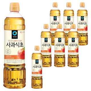 청정원 사과식초, 500ml, 8개