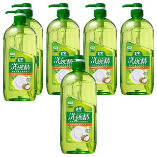 毛寶洗碗精 椰子油瓶裝, 1kg, 6瓶