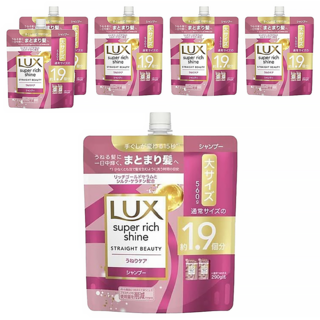LUX 麗仕 SUPER RICH SHINE 柔順光澤洗髮精補充包, 560g, 6包