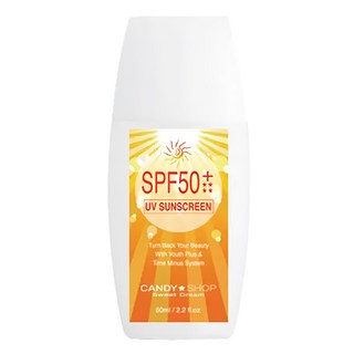 CANDYSHOP 防曬隔離乳 SPF50+ 60ml 隔離紫外線 妝前隔離, 1瓶