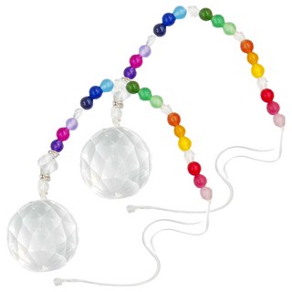 A1寶石 白琉璃水晶球五行吊飾 Set, 10g, 多色混合